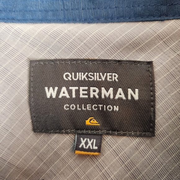Quik Silver Centinela Premium Anti Wrinkle Comfort Fit Button Up Shirt Size XXL - Picture 5 of 7